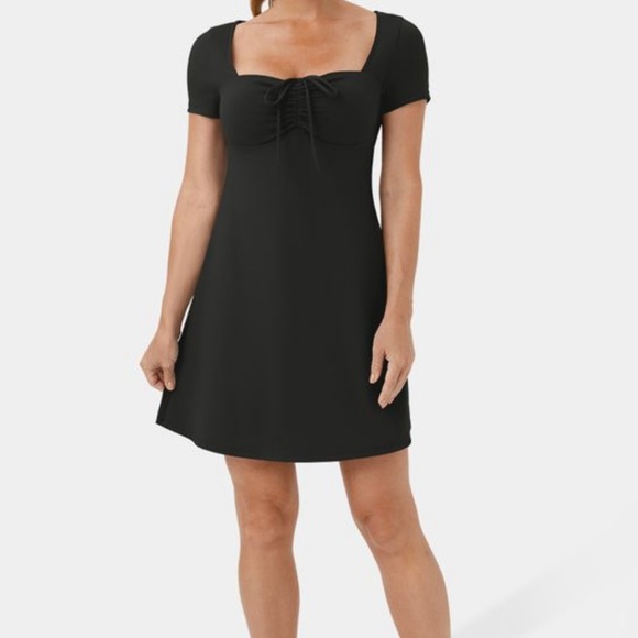 halara drawstring mini dress padded nwot - Picture 4 of 8